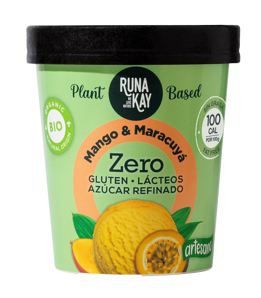 Helado ecológico de Mango y Maracuyá